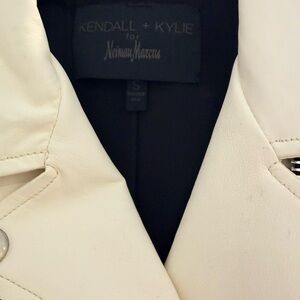Kendall & Kylie Off-White Leather Jacket